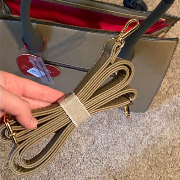 NWT Shoulder Bag Tan, Blue, Red - Rimen & Co. - Picture 6 of 6